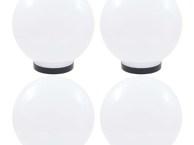 vidaXL Lampy ogrodowe LED, 4 szt., kuliste, 25 cm, PMMA 277142-1