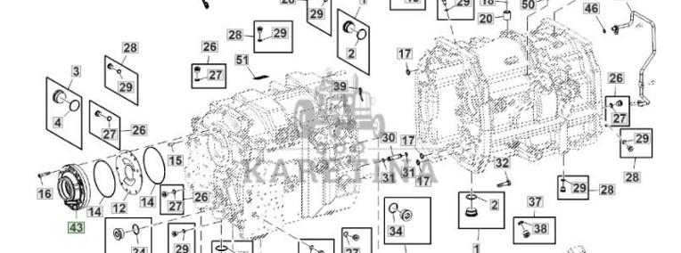 John Deere 6230 6250 - pompa oleju transmisyjna AL227080-1