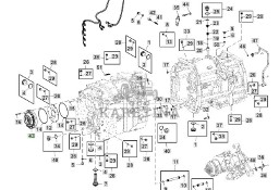 John Deere 6230 6250 - pompa oleju transmisyjna AL227080