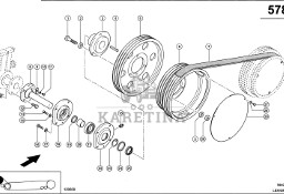 Claas Lexion 580 KOŁO PASOWE 0006676790 (Napęd hybrydowy stopniowy, 2. stopień)