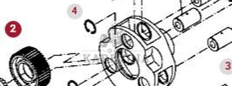 Fendt 414 415 Vario Jarzmo Przekładni Planetarnej Satelita Tylnej Osi Zwolnicy 404150150010-1