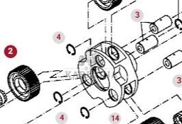 Fendt 414 415 Vario Jarzmo Przekładni Planetarnej Satelita Tylnej Osi Zwolnicy 404150150010