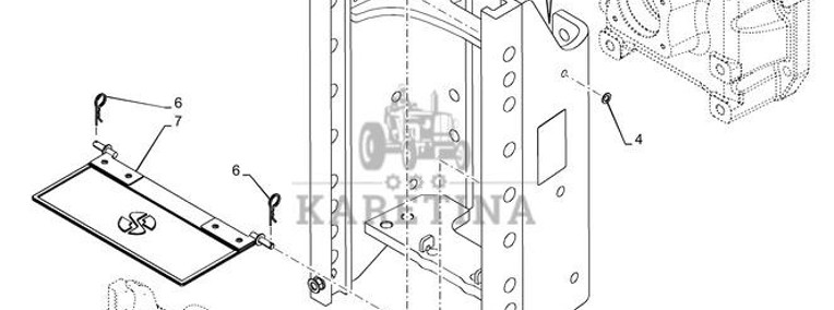New Holland T6090 T6070 Rama 47972568-1