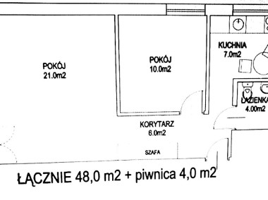 OKAZJA-DO REMONTU-ROZKŁAD-2POK-BALKON-C.O MIEJSKIE-2