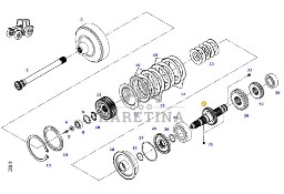Fendt 414 Vario - obudowa kosza sprzęgła 716150220050