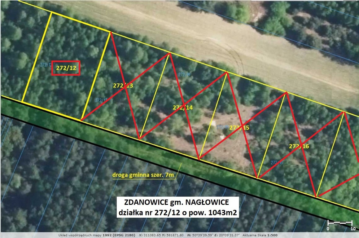 Tania działka rekreacyjna (plan)1043 m² tylko 52.900 zł (brutto z 23% VAT) – pohled 5