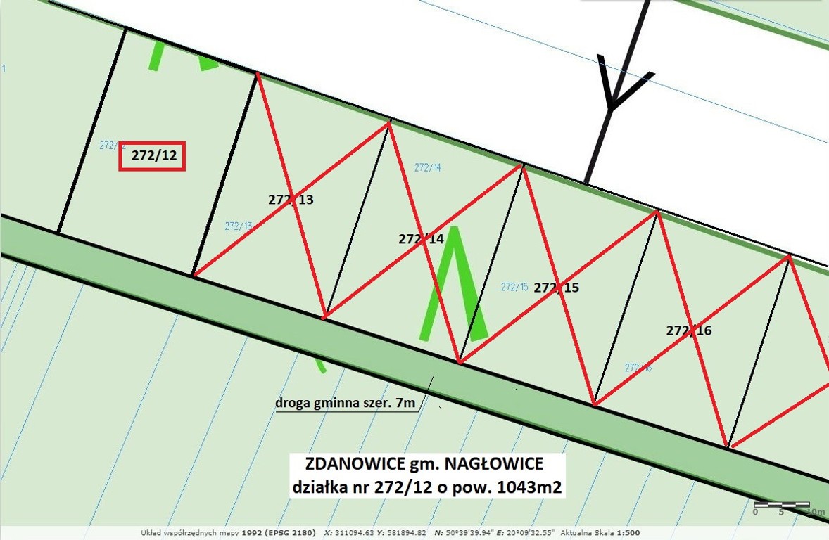 Tania działka rekreacyjna (plan)1043 m² tylko 52.900 zł (brutto z 23% VAT) – pohled 6
