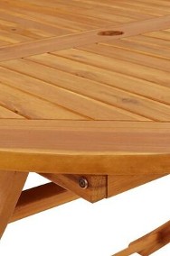 vidaXL Składany stół ogrodowy, 110 cm, lite drewno akacjoweSKU:316844*-3
