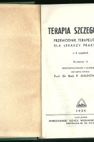 Terapia szczegółowa. Przewodnik terapeutyczny dla lekarzy / Malinowski-2