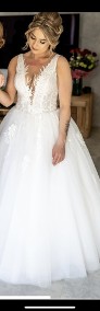 Sprzedam suknie ślubna kwiaty 3D-3