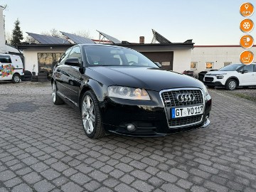 Audi A3 II (8P) Audi A3 8P S-Line 2008 1.8 TFSI 160km alkantara skóry R18 nowy rozrz