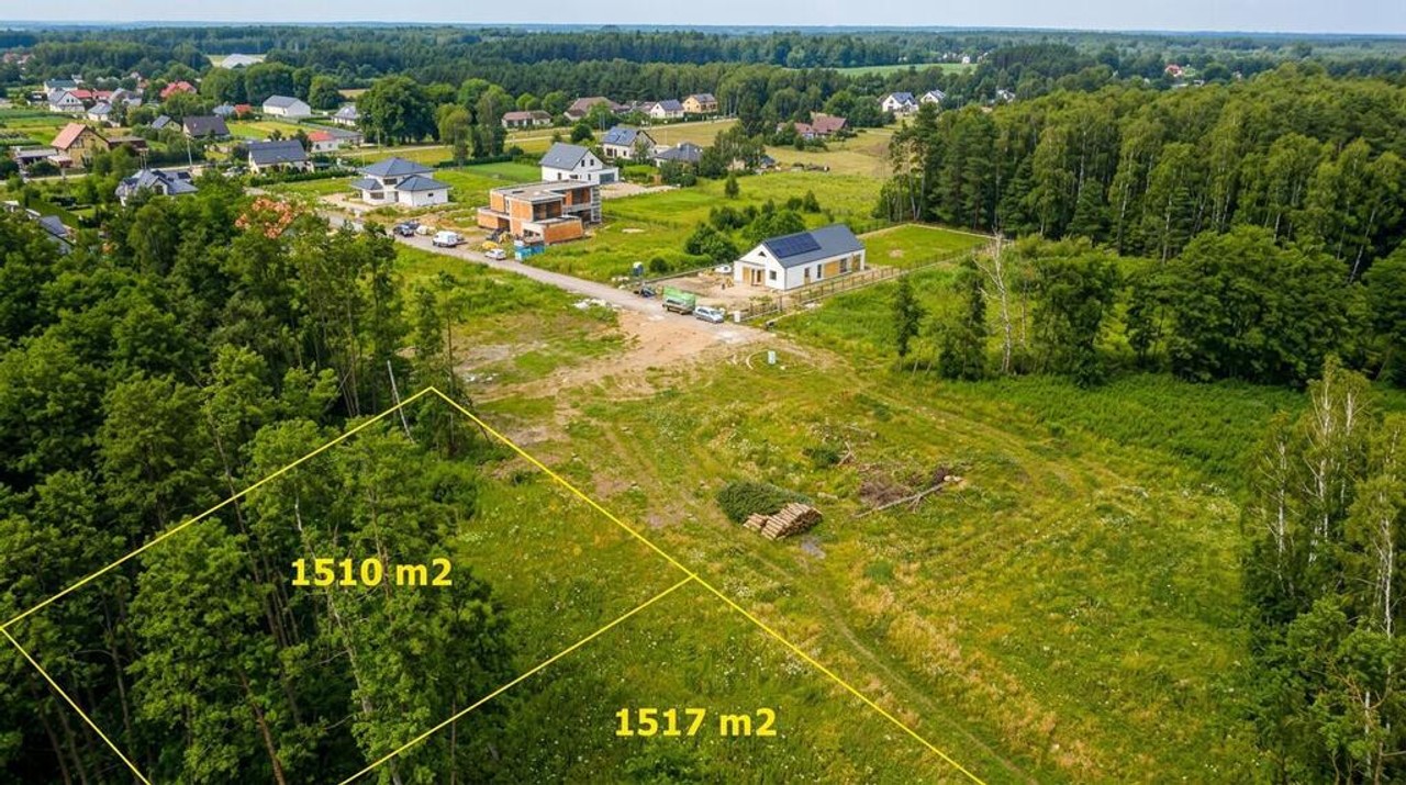 Działka budowlana 1510 m² MPZP Opypy - View 2