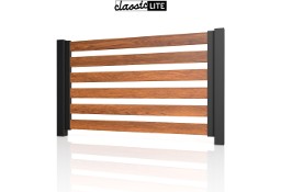 Ogrodzenie płot przęsło aluminium imitacja drewna na wymiar panel segment