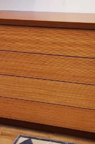 Komoda z szufladami z pełnym wysuwem, kolor orzech, fronty bambus-2