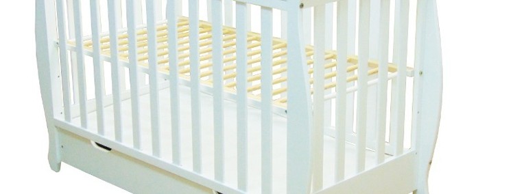 STYLOWE łóżeczka drewniane dla niemowląt NOWE -1