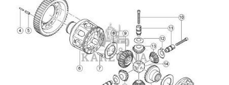 CLAAS Jaguar 970 Mechanizm Różnicowy Przekładnia Wyrównawcza 0007753730 00 0775 373 0-1