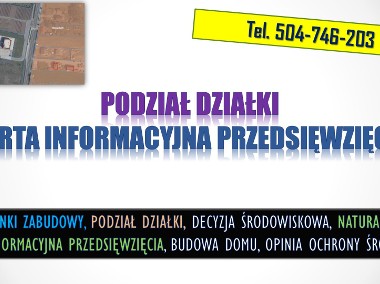 Cena karty informacyjnej przedsięwzięcia, na warunki zabudowy, budowa domu-1