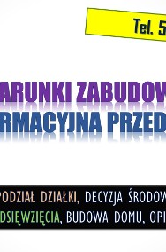 Cena karty informacyjnej przedsięwzięcia, na warunki zabudowy, budowa domu-2