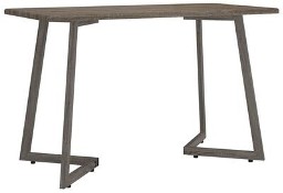 vidaXL Stół do jadalni, szary, 120x60x74 cm, MDF i żelazo
