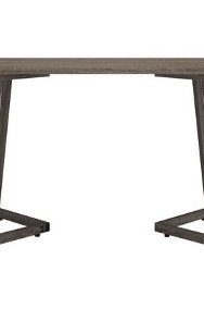 vidaXL Stół do jadalni, szary, 120x60x74 cm, MDF i żelazo-2