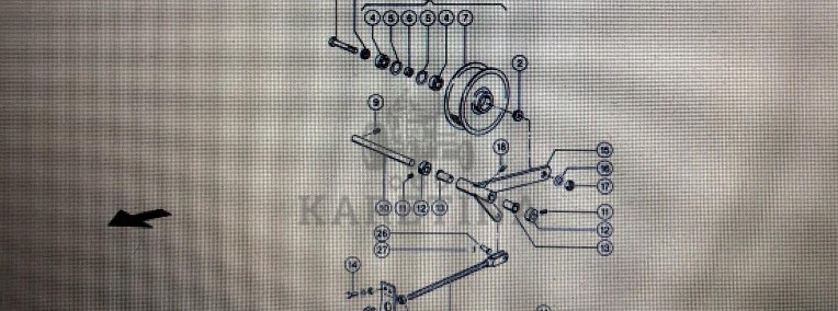 Rolka napinacza Claas Mega 370-340 Nr kat. 000 675 983 3 Nr kat. 000 675 983 3-1