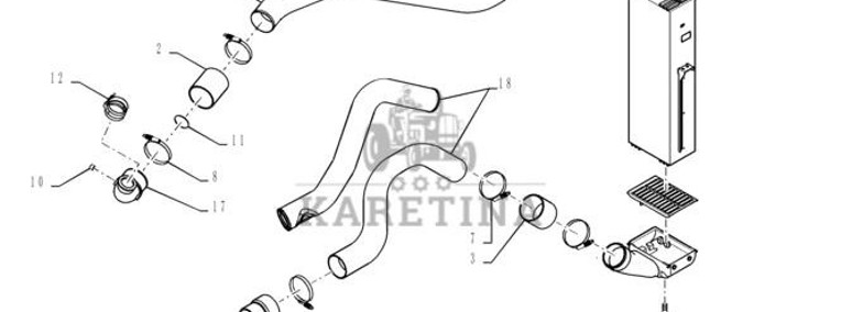 New Holland T6090 T7230 Chlodnica posrednia 84336271-1