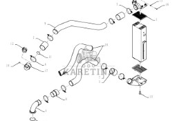 New Holland T6090 T7230 Chlodnica posrednia 84336271
