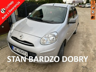 Nissan Micra IV Benzyna, klimatyzacja, dotykowa nawigacja, 8 airbag, isofix, el.szyb-1