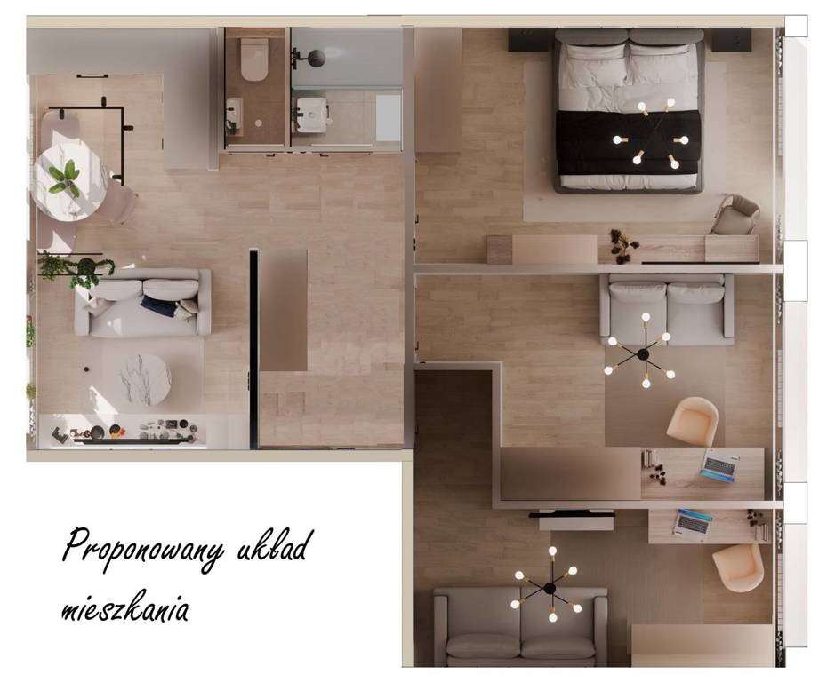 Mieszkanie na sprzedaż, 62 m², 4 pokoje Skierniewice