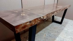 stolik kawowy 150cm drewna stół ława drewniana loft R02
