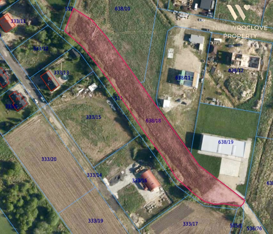Działka inwestycyjna 4101,7 mkw – blisko Wrocławia - Widok 5