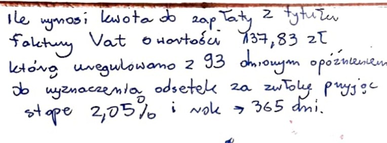 "Wyznacz efektywną stopę oprocentowania lokaty" - Zestaw 1 rozwiązań.  Studia l-1