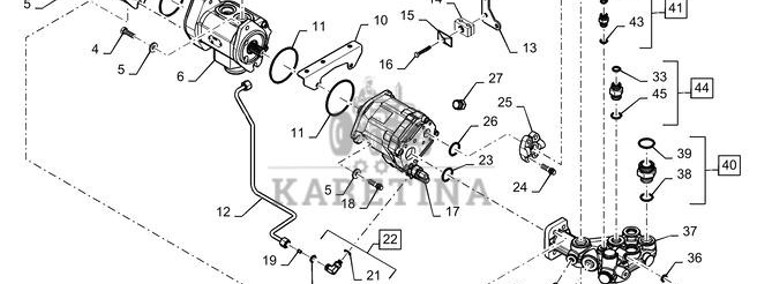 New Holland T6090 Regen pompa hydraul 84347575R-1