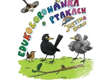 Zestaw Atlas zwierząt + Edukolorowanka o ptakach Justyna Kierat Warszawa-1
