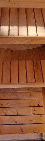 Sauna tarasowa 160 cm w pełni przeszklona KOSMOS ze świerku skandynawskiego-4