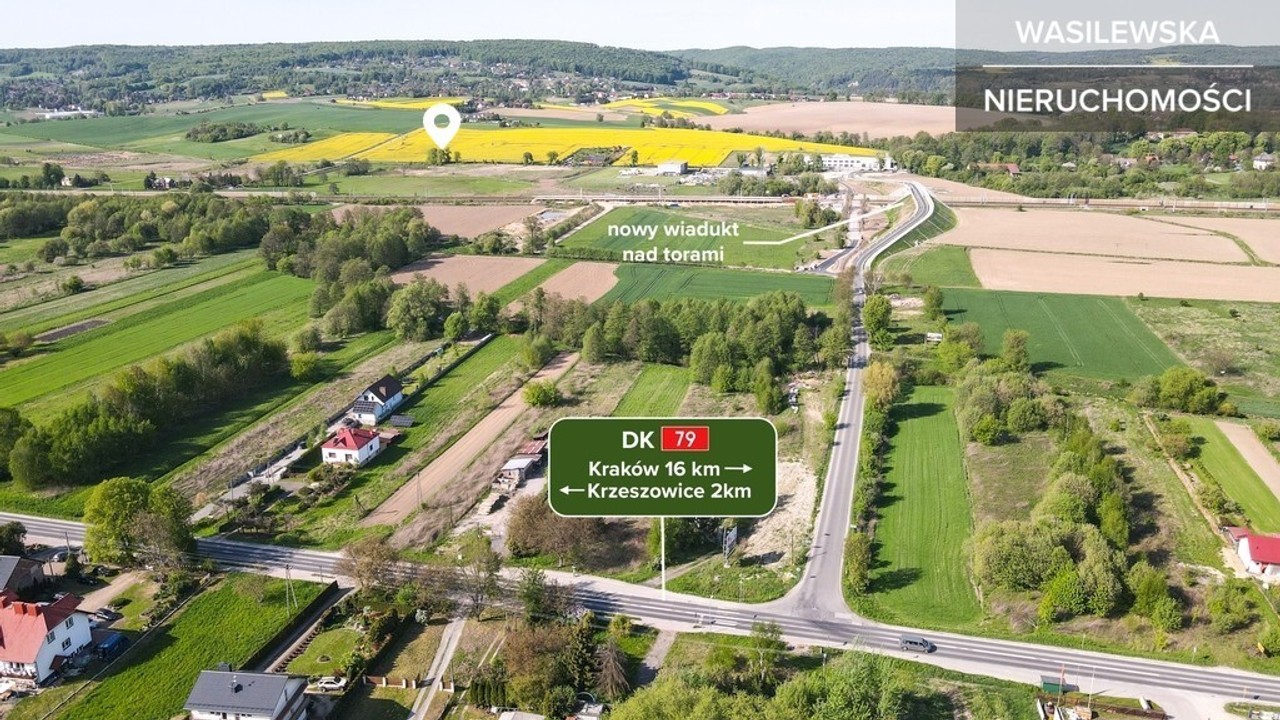 Teren inwestycyjny 26,5 a - 1 ha / MPZP pod usługi - Widok 4