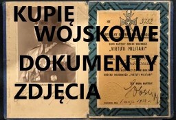 KUPIĘ WOJSKOWE STARE DOKUMENTY,ZDJĘCIA,LEGITYMACJE,DYPLOMY,PISMA,MILITARIA 