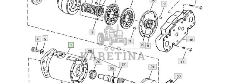 John Deere CTS 9600 - hydrostat silnik hydrostatyczny-1