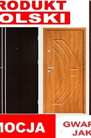 Drzwi wejściowe do mieszkania ZEWNĘTRZNE drewniane i metalowe z montażem.-2