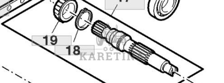 John Deere 9780CTS 9780i CTS 2005rok Wałek Pompy Hydrostatycznej AZ56794-1