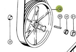 Claas Dominator 96 Koło Pasowe Młocarni 4 rowkowe 0006290534 00 0629 053 4