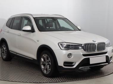 BMW X3 II (F25) , Salon Polska, Serwis ASO, 190 KM, Automat, Skóra, Navi,-1