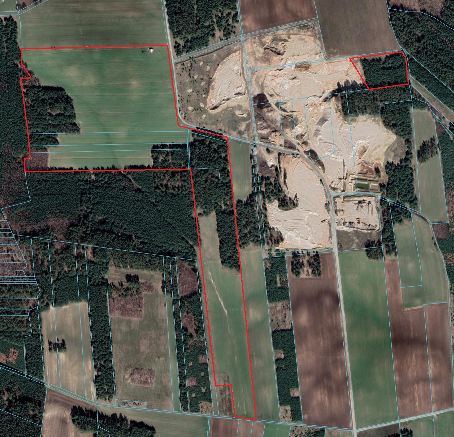 Bezpośrednio: Duży kompleks gruntów rolnych z kawałkiem lasu 17,98 ha – Wola Kęczewska / 15 km od Mławy, mławski