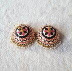 Duże kolczyki indyjskie jhumki jhumka orient dzwonki etno boho bohemian