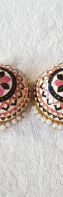 Duże kolczyki indyjskie jhumki jhumka orient dzwonki etno boho bohemian-3