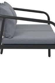 vidaXL 2-osobowa sofa ogrodowa z poduszkami, aluminium, szaraSKU:44699*-2