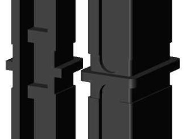 Łącznik plastikowy do profili aluminiowych typ I 30x20,czarny, składany30x20x2-1