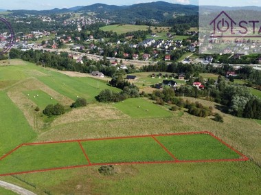 Działka z warunkami zabudowy Rabka, 1492m2-1