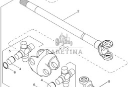New Holland T6090 T6070 Półoś 87674578