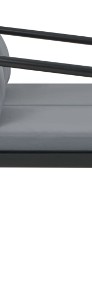vidaXL 2-osobowa sofa ogrodowa z poduszkami, aluminium, szara 44699-3